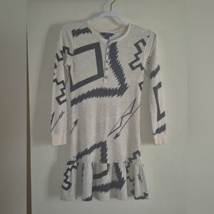 Polo Ralph Lauren Waffle Weave Aztec Print Henley Dress